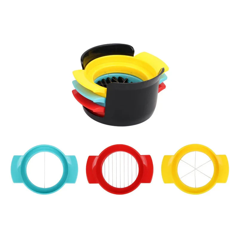 Carvallo 3-i-1 Äggskärare | För hönsägg, vaktelägg & vaktelägg | Precisions & Multifunktionell