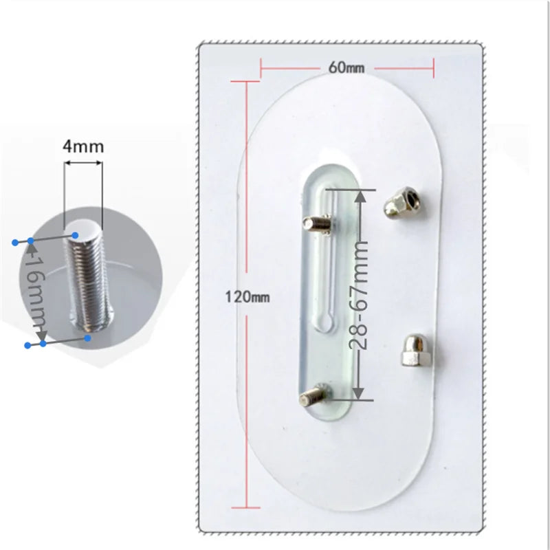 Carvallo Väggkrok FixPro DuoHook 2-pack | Stark lim | Sömlös & justerbar | För bilder, hyllor & väggdekoration