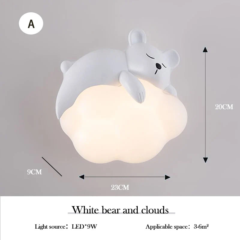 PandaLicht - Söt Panda LED Vägglampa för Barnrum