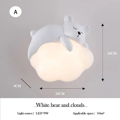 PandaLicht - Söt Panda LED Vägglampa för Barnrum