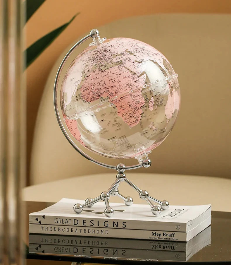 Royaleva LED Rotating World Globe Lamp – Belyst Jord Dekorationsbit