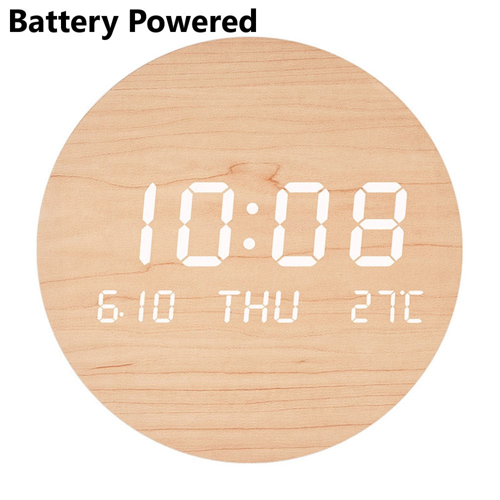 Carvallo - Modernt Digitalt Träur med Smart Skärm