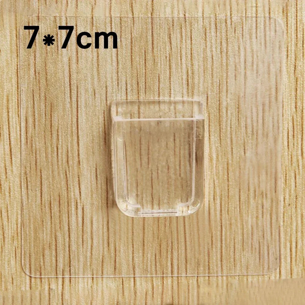 Carvallo ClearFix | Transparent shelf and drawer divider | For cabinets, compartments & bookshelves | 15×7 cm