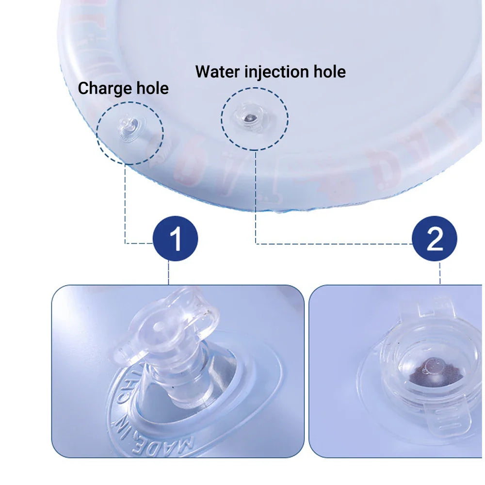 Carvallo | Interaktiv vattenspelmatta för katter och hundar | Svalkande sommar-spelmatta | Upplåsbar och bärbar | 65 cm / 100 cm
