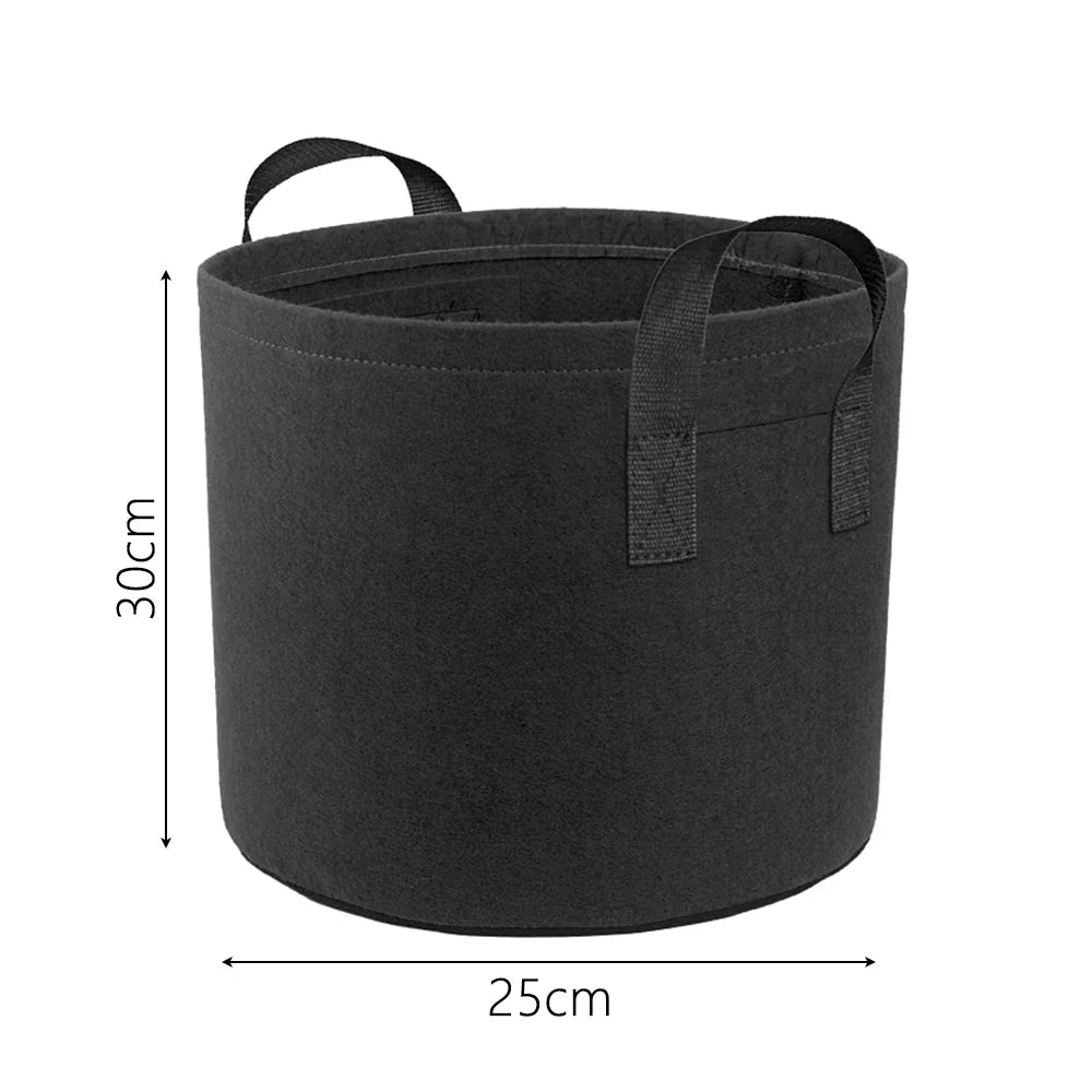 Carvallo Planteringstask 30×25 cm med handtag | 5 gallon | Andningsbar & Återanvändbar | För grönsaker, örter & balkongväxter