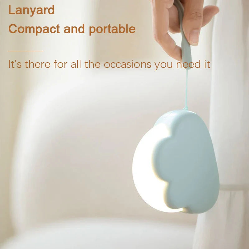 Carvallo Nattlampa Nubilu | Stämningsfull LED-ljus | Uppladdningsbar | För sovrum, hall & barnrum