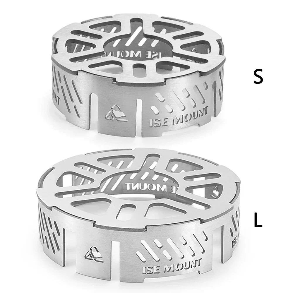 Carvallo VindskyddsrIng för Campingkök | Rostfritt stål | Värmebeständig & Stabil | För 3- & 4-punktsbrännare