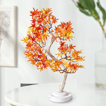 LumiLeaf - LED Lönn Bonsai Lampa – Stämningsfull Bordslampa för Vardagsrum och Sovrum