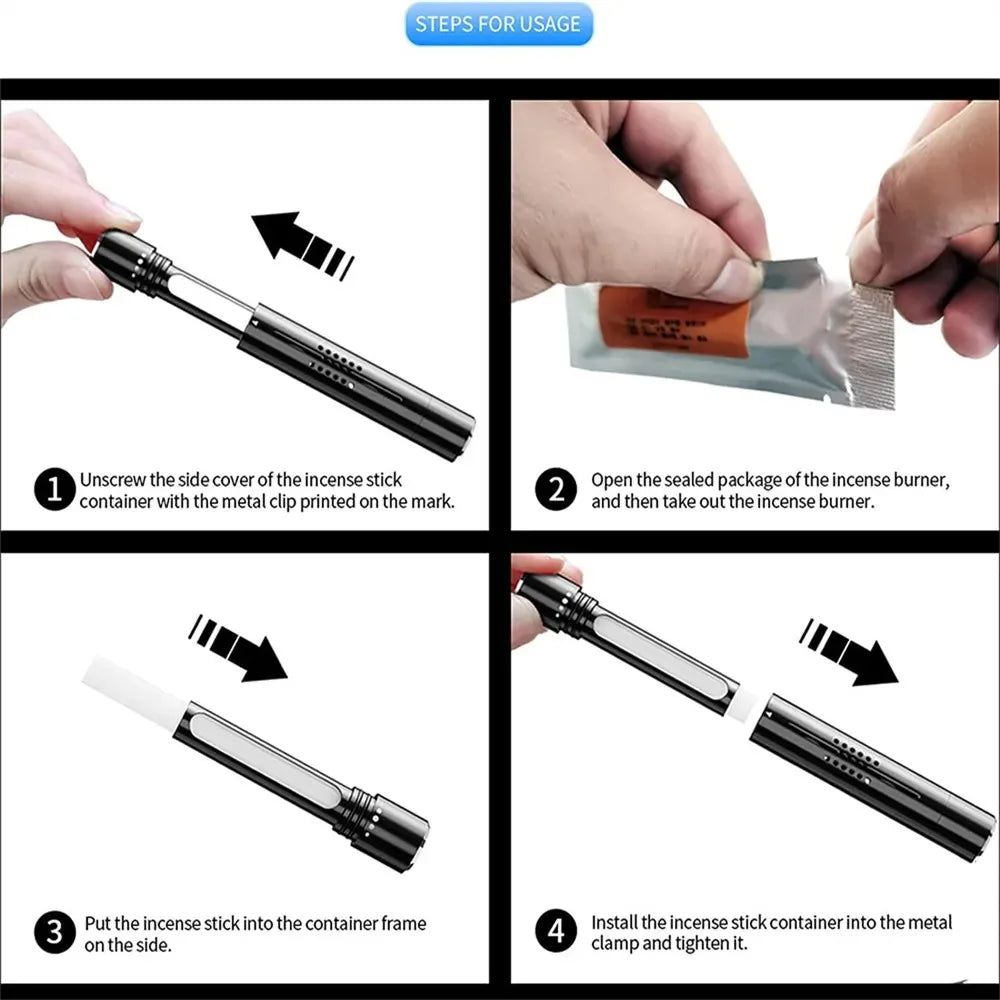 Carvallo Bil Doftklipp | Långvarig naturlig doft med eteriska oljor | Justerbart ventilationsklipp | Utan läckage | För bil och inomhusluft