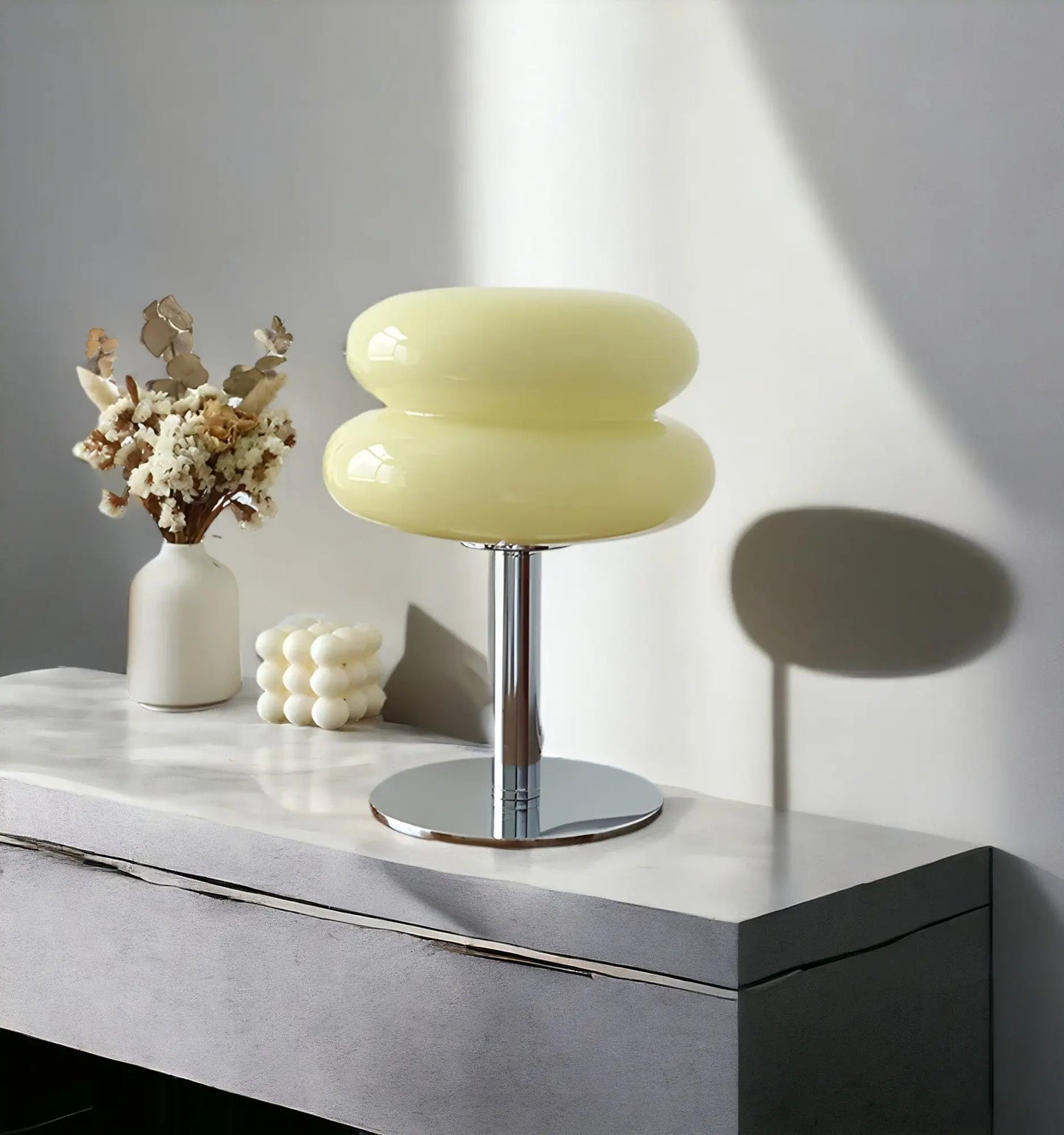 Jolie Bordslampa – Macaron Glaslampa med Elegant Design