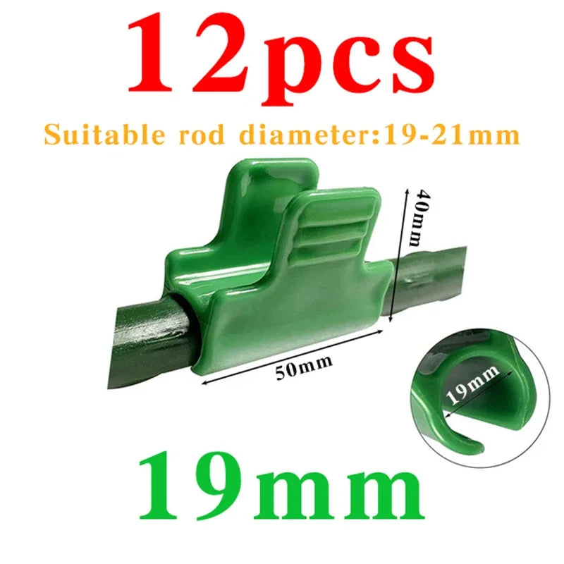 Carvallo GripPlanta | 12-pack plastklämmor | Rutschfest & väderbeständig