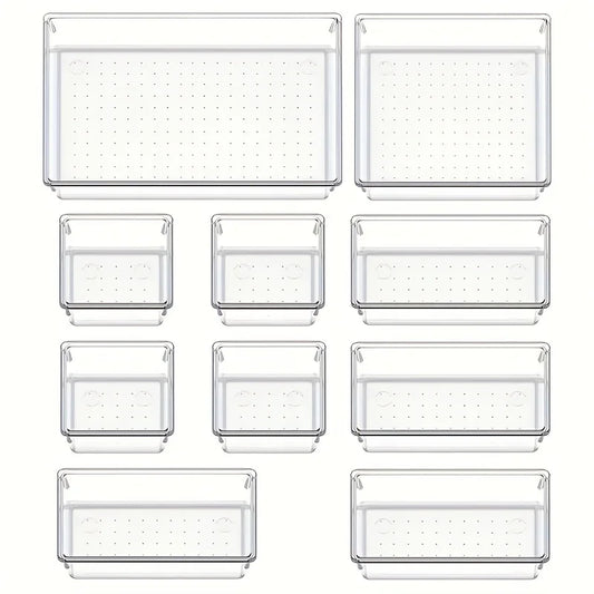 Carvallo Organizer Set | 18-delar | Transparent & Mångsidig | OrdixClear® Förvaringssystem