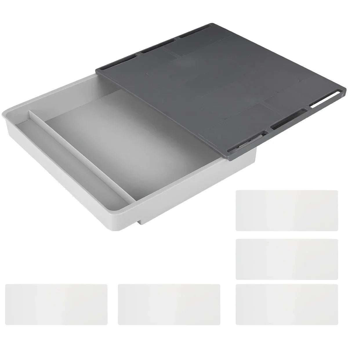 Carvallo Låda för lådor | Självhäftande & Osynlig | Under-bord Organizer för Kontor & Hem | 2L Förvaring