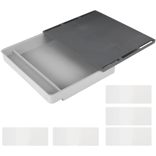 Carvallo Låda för lådor | Självhäftande & Osynlig | Under-bord Organizer för Kontor & Hem | 2L Förvaring