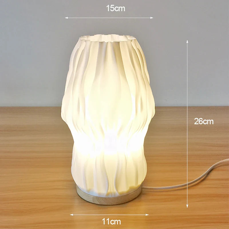 3D Utskriven Skrivbordslampa – Stilig Bordslampa för Sovrum, Kafé eller Studieområde