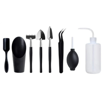 Carvallo Mini Trädgårdsverktyg Set | Ergonomisk &amp; Platsbesparande | För Sukkulenter &amp; Bonsai | 5/8/13-delar