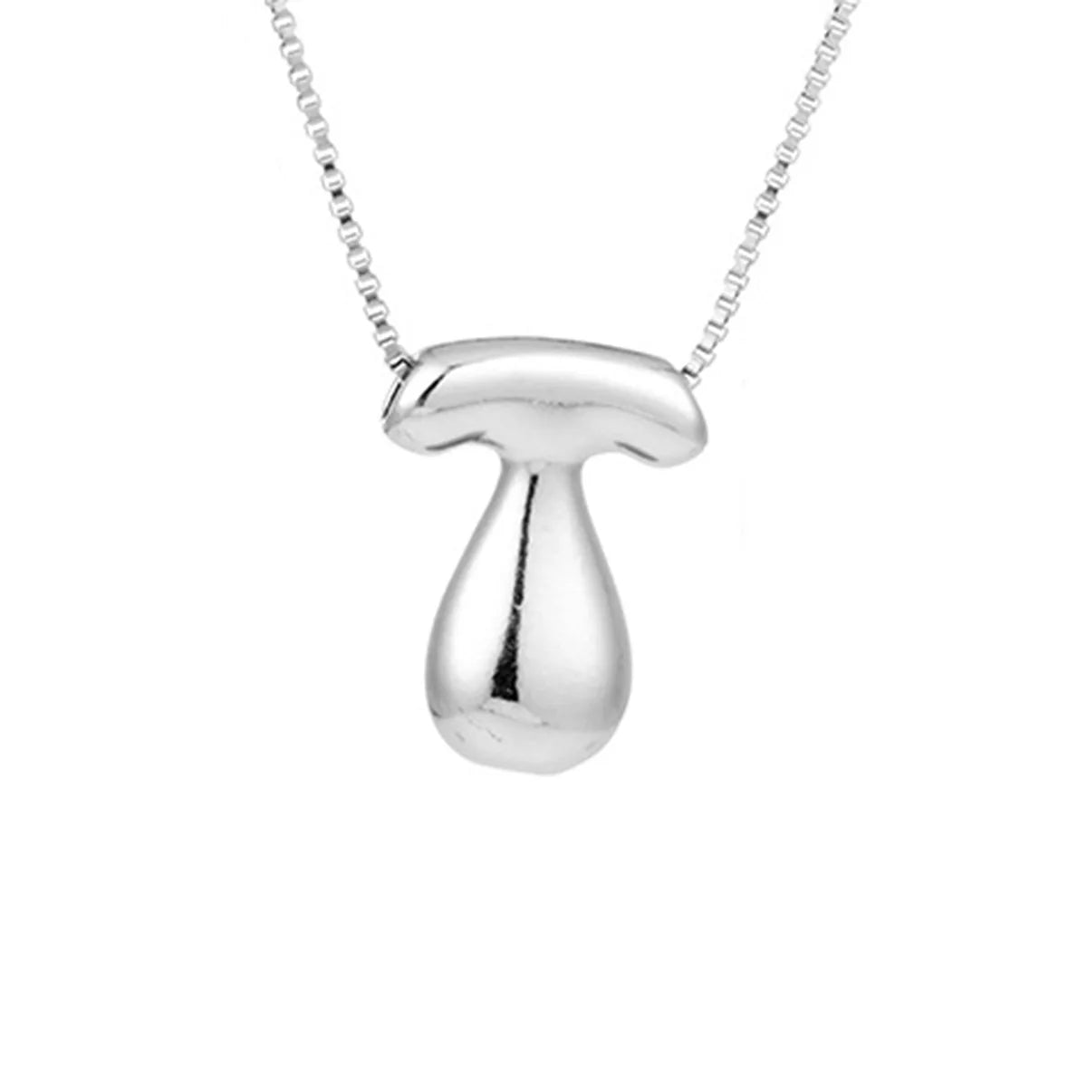 Royelux A-Z Ballong Bubbel Bokstav Hänge Halsband – Silver Chunky Initial Smycken