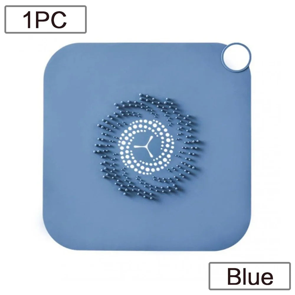 Carvallo Silikonavloppssil för håravstängning | Halkfri hårfångmatta för dusch, bad & kök – 28×28 cm