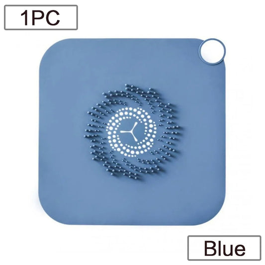 Carvallo Silikonavloppssil för håravstängning | Halkfri hårfångmatta för dusch, bad & kök – 28×28 cm