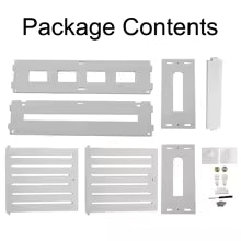 Carvallo WallRack vägg hylla för WLAN-router & TV-tillbehör | kabelbox med ventilation | vit | vattentålig & luktfri