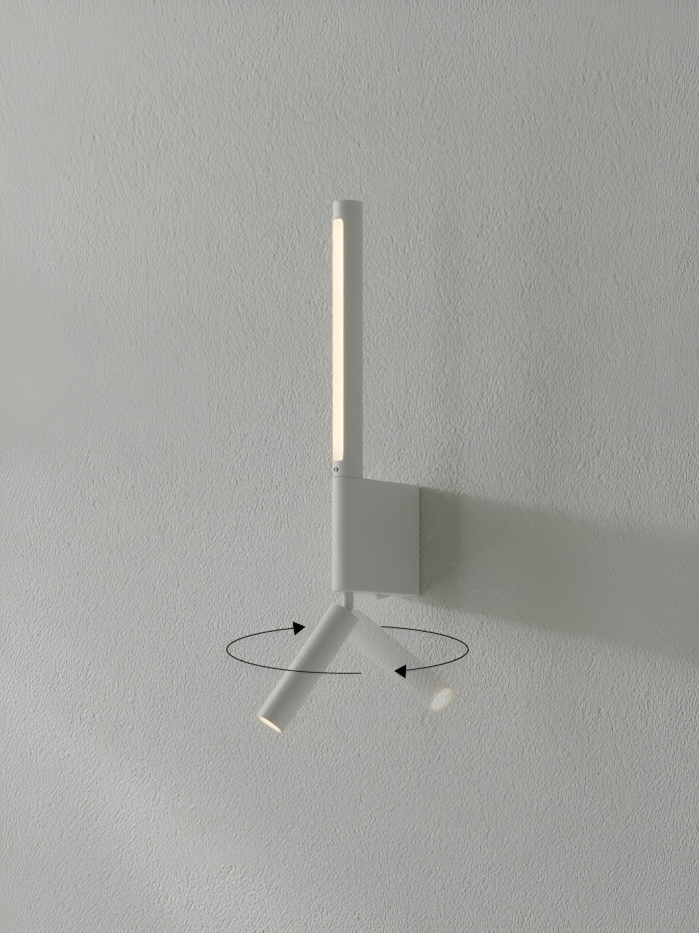 AetherArc Lampa - Justerbar 360-graders rotationsvägglampa