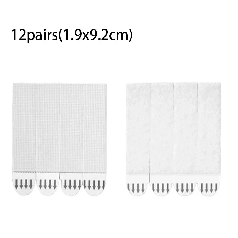 Carvallo Klebestreifen FIXNOVA EasyMount | 12 par | Restfri & verktygsfri | För ramverk, speglar & dekoration