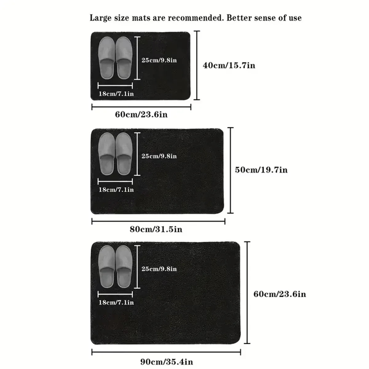 Carvallo SoftGrip Mat Rutschfeste Badematte aus Coral Fleece | Hochsaugfähig & weich | Für Bad & Eingang