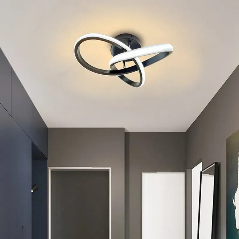 Modern LED Taklampa - 2 Ringar Kreativ Design