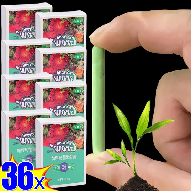 Carvallo Sticks | Växtnäring-pinnar för krukväxter & inomhusväxter | 7 cm | För nybörjare & proffs | 18 stycken