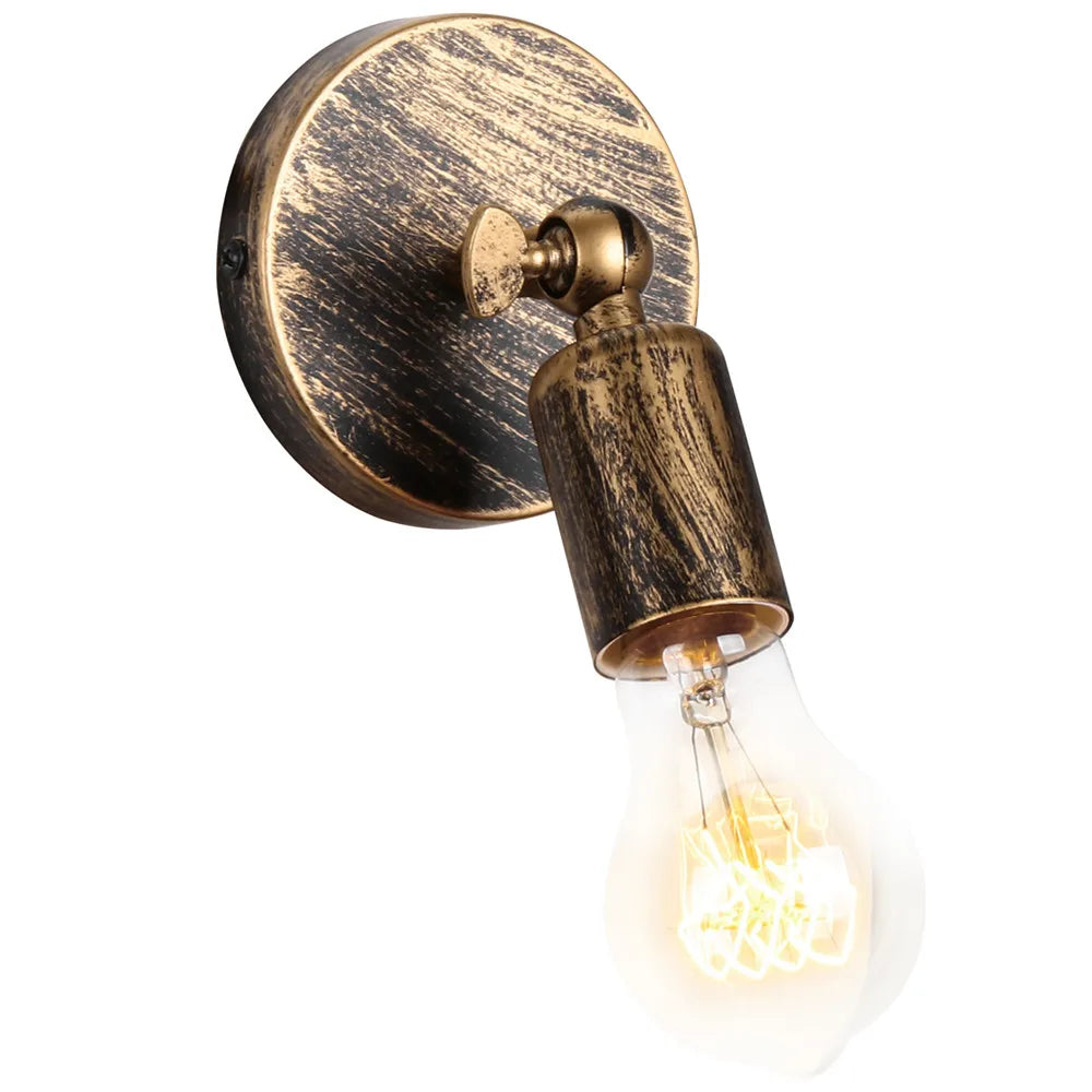 IndustriellBrons - Justerbar Retro Vägglampa för Stämningsfull Belysning