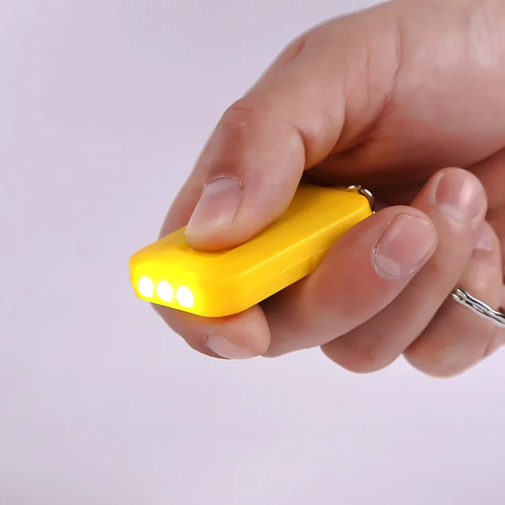 Carvallo BeamKey Solar LED Nyckelring med 3 LEDs | Uppladdningsbar & Väderbeständig | Nödbelysning för Utomhus & Vardag