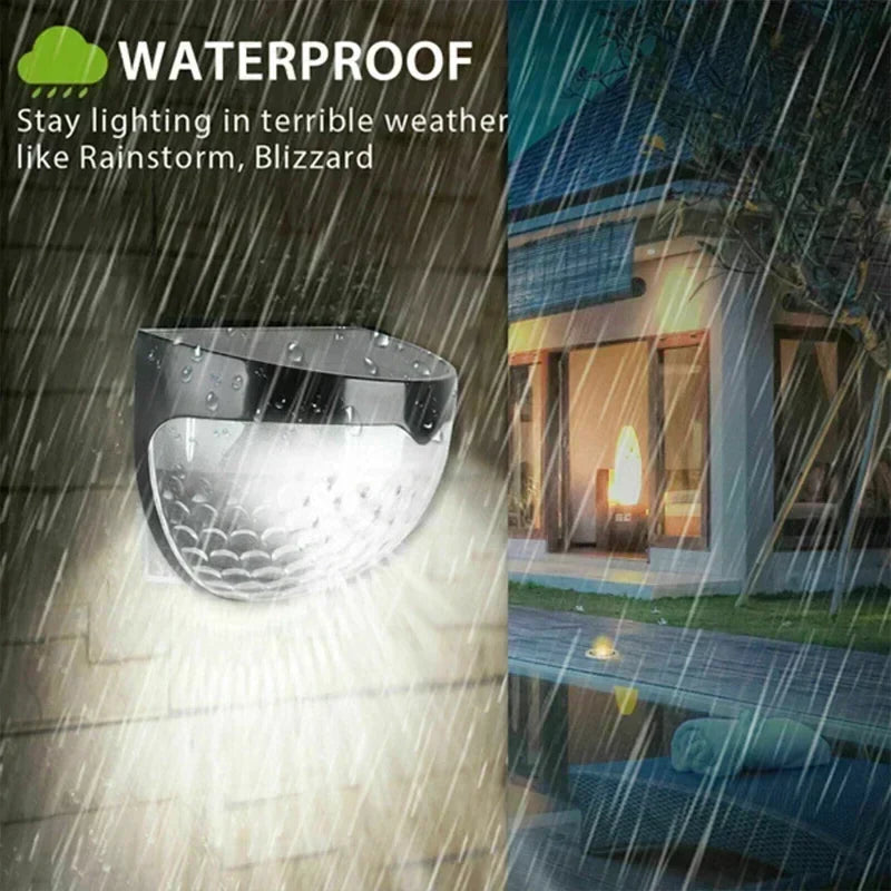 Carvallo Zaunleuchte LumiPath FencePro | Vattentät & Solardriven | Varmvit & Flerfärgad | För Trädgård, Terrass & Trappa