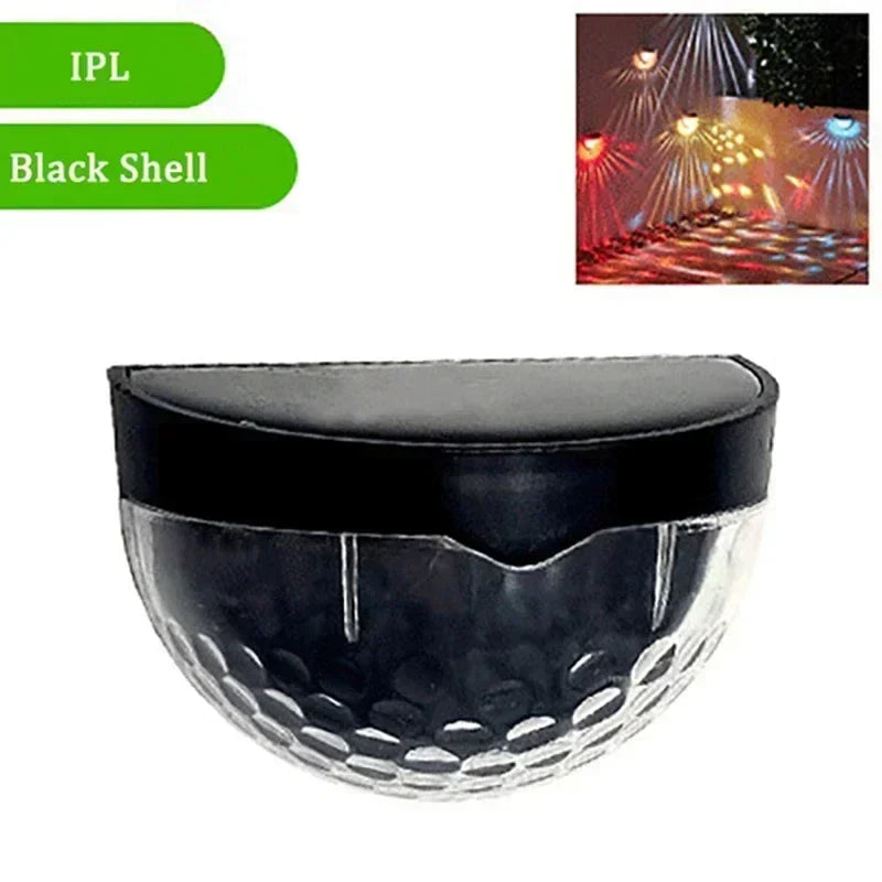 Carvallo Zaunleuchte LumiPath FencePro | Vattentät & Solardriven | Varmvit & Flerfärgad | För Trädgård, Terrass & Trappa