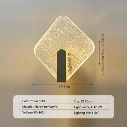 NordicGlow - LED Vägglampa i Akryl för Sovrum och Vardagsrum