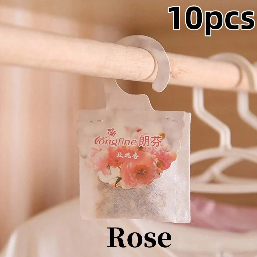 Carvallo Doftpåsar för garderob & rum | 5/10 stycken | Långvarig doft | Med hängare | Aromaterapi & luftrensare