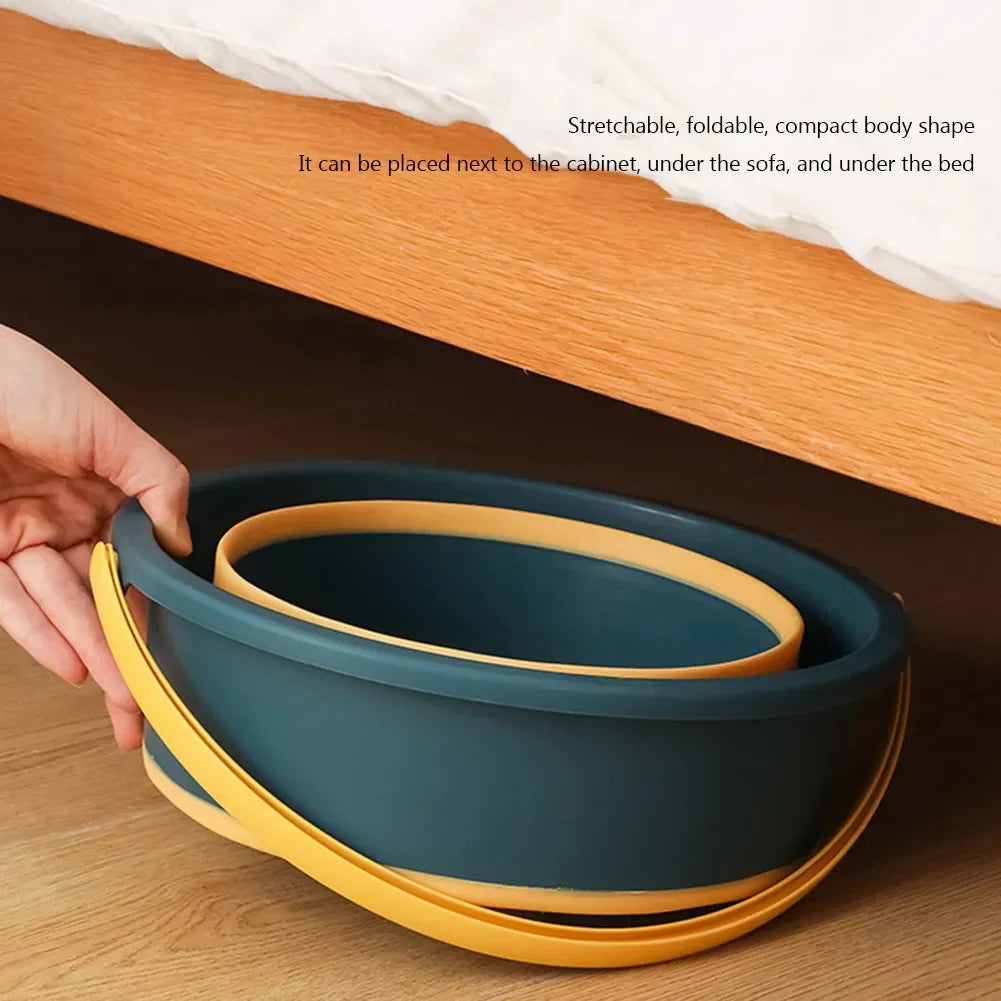 Carvallo Eimer | Fällbar silikonhink | För fiske, bil, camping & hem | Platsbesparande & Robust