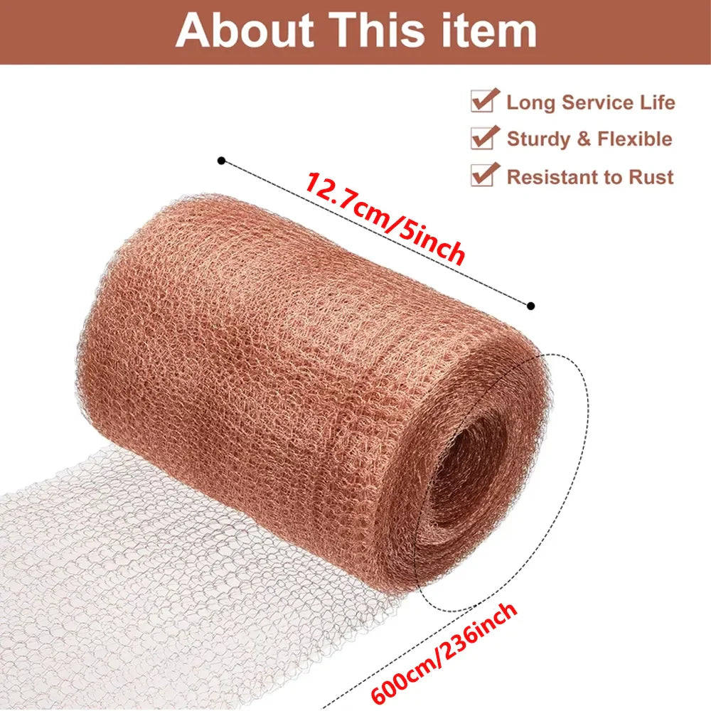 Carvallo Koppar-snäckstängsel Gitterband | Skydd mot snäckor i rabatten & trädgården | Olika längder | Rostfri & väderbeständig