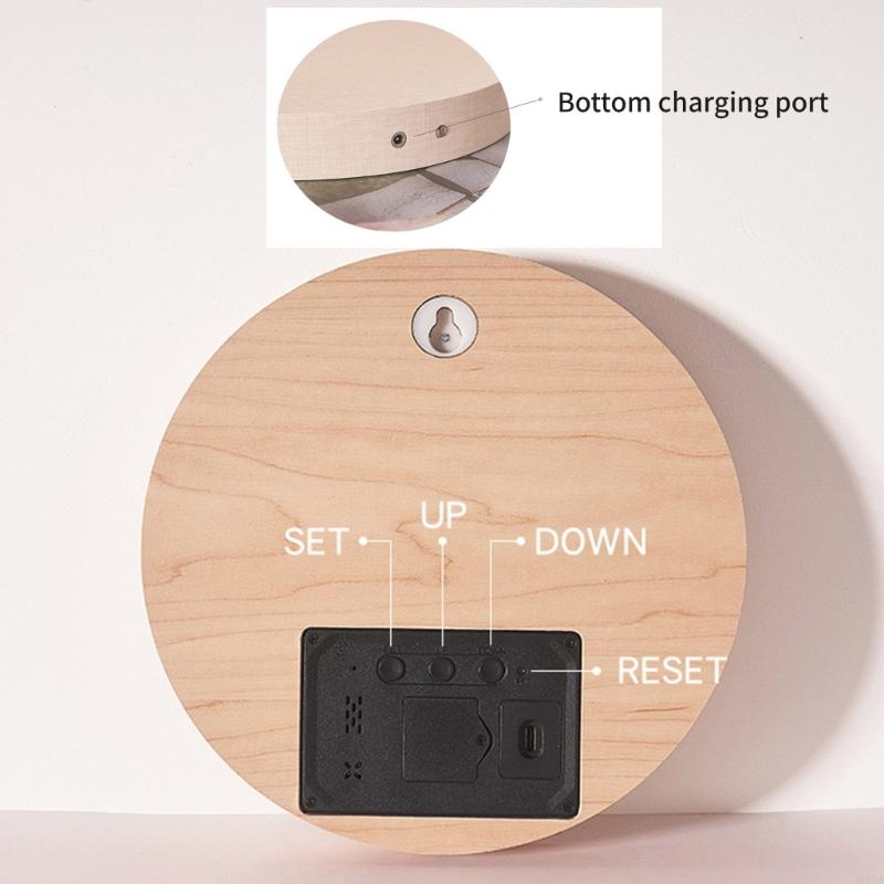 Carvallo - Modernt Digitalt Träur med Smart Skärm