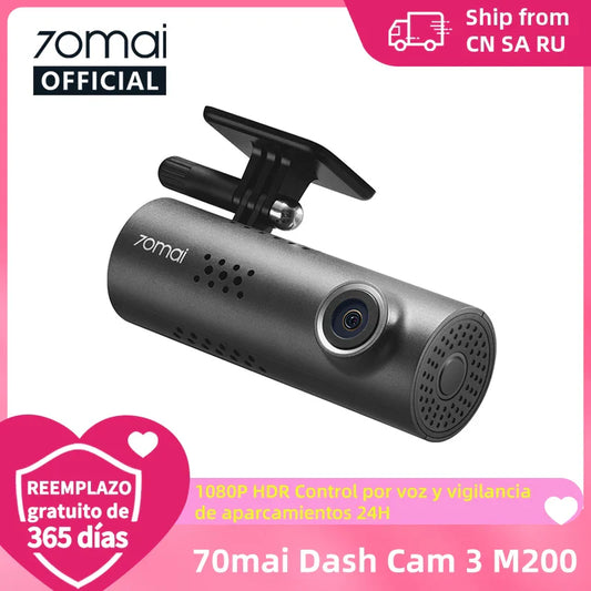 Carvallo Auto 1080P | Röststyrning & Nattseende | 24h Parkeringsövervakning | GatuVakt M200 WiFi