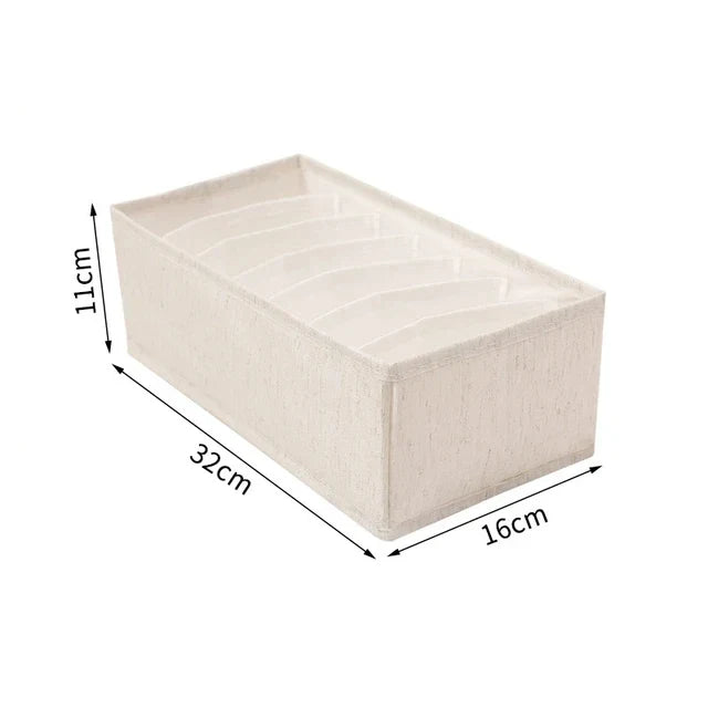 Carvallo Lådor Organizer | För underkläder, BH:ar & strumpor | Fällbar förvaringslåda | Ordning i garderoben