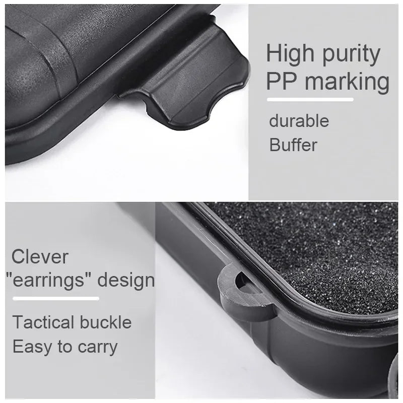 Carvallo Outdoor-Box | Vattentät och Stötsäker Förvaringslåda | För gadgets, utrustning och överlevnadskit