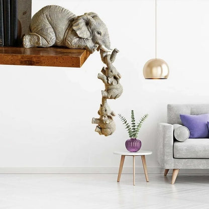 OllyLift – Elephants familj staty med symbolisk design och skulpturell charm