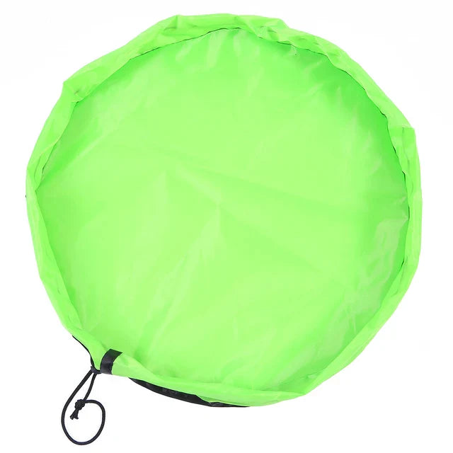 Carvallo leksaksförvaringsmatta för barn | 2-i-1 lekteppe &amp; förvaringsväska | Robust Oxford-material | Ø 150 cm