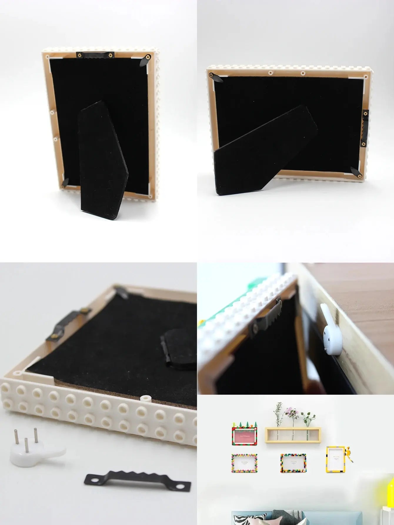 Royallure DIY Färgglada Byggblock Fotohållare Kreativ Heminredning & Present