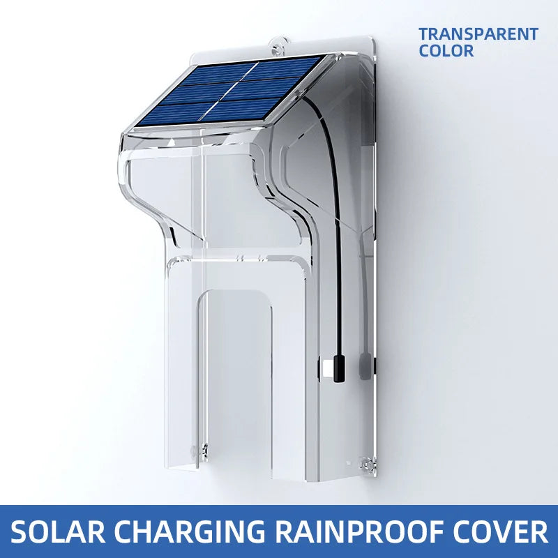 Carvallo DoorCam Trådlös HD-video dörrklocka med solenergi och WLAN | IP65 Vattentät