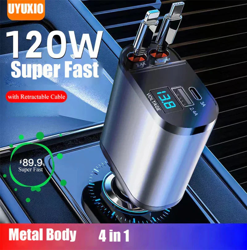 Carvallo - 4 i 1 Bil-snabb laddare