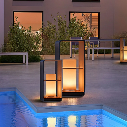 Modern solterrasslampa