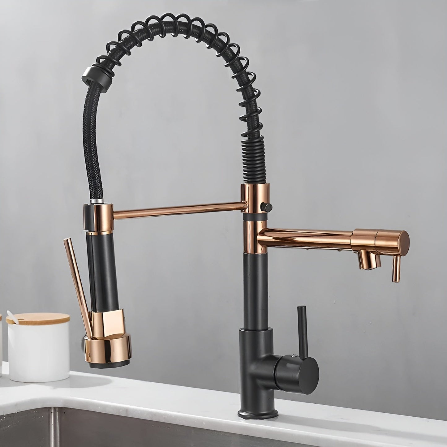 TwinStream Kran - Dubbel Utgång Kök Tap