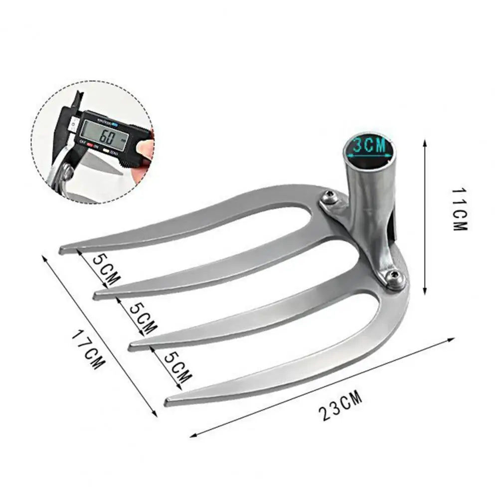 Carvallo Pro | 4-tands ogräsupptagare | Manganstång | Ergonomisk & Tungtjänst