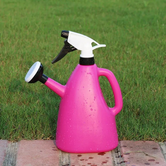 Carvallo FloroPress DuoJet | 1 L vattenspruta & sprutflaska i ett | Justerbart vattentryck | För inomhusväxter & trädgård